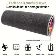 1pc Vibrant Floral Trunk Mat - Anti-Slip, Non-Slip Rubber Foot Pad For Car Interior, Available In Black With Colorful Petal Design, Ideal For Storage And Decor, Trunk Storage Solution|Decorative Trunk Mat|Durable Trunk Mat, Trunk Organizer - 1PC - View 7