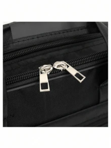 1pc Fashionable Versatile New Large Capacity Men's Bag, Commuter Briefcase Laptop Bag Bible Bag Office Bag Laptop Case - Black - View 7