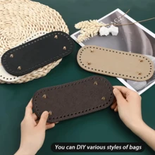 1/2/4pcs Leather Hardware Bag Bottom Accessories, DIY Handmade Weaving Bag Parts