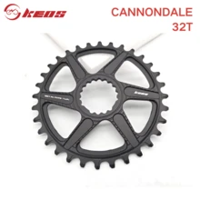 Đĩa xích hẹp-rộng KEOS gắn trực tiếp CNC AL7075 dành cho đĩa xích đơn CANNONDALE FSA 32-48T - màu đen - Xem 16