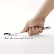 8*10mm Chrome Vanadium Steel Combination Wrench Set - Fixed Head Ratchet Wrench, Mechanical Operation, Non-Adjustable Design | Durable Manual Tool, Suitable For Automotive And Home Repair. Plumbing Tools, Compact Tools, Manual Tool Kit! - Multicolor - View 6