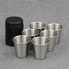 6 Pack Edelstahl Schnapsgläser 2 Oz Schnapsglas Metall Espresso Barausstattung Trinkbecher Gefäß für Zuhause Restaurant Tequila Spirituosen Party Cocktail Bier Whiskey Wasser Bar Silber