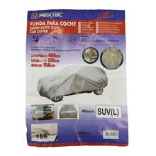 Funda Protectora para Auto y SUV de PEVA | Impermeable, Antisol, Aislante Térmico, Totalmente Envolvente, Universal para Todas las Estaciones - Gris - Ver 7