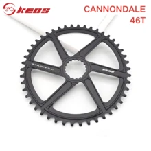 Đĩa xích hẹp-rộng KEOS gắn trực tiếp CNC AL7075 dành cho đĩa xích đơn CANNONDALE FSA 32-48T - màu đen - Xem 10