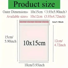 100 chiếc/gói, túi nhựa OPP trong suốt tự dính, hơn 10 kích cỡ để lựa chọn, thích hợp để đóng gói đồ trang sức nhỏ, bánh ngọt, móc khóa, mặt dây chuyền, thiệp, quà tặng ngày lễ, cũng có thể được sử dụng như túi đựng và túi đóng gói trong suốt. - Trong sáng - Xem 8