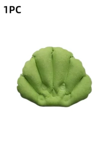 1/2pcs Bathroom Suction Cup Bath Pillow, Portable Inflatable Bath Cushion, Fashionable Bathroom Accessory, Inflatable Bed, Suitable For All Seasons, Super Soft & Comfortable, Ergonomic Design Contours To Back Of Head, Zero Gravity Inflatable Pillow - Multicolor - View 14