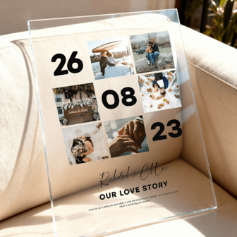 1 pieza Placa acrílica personalizada con foto y texto personalizado, regalo único para ella/él, ideal para el Día de San Valentín, Día de la Madre, cumpleaños, aniversarios, graduación, bodas, Día del Padre, decoración y ornamento de Día de San Valentín, moda para hija, trabajadores para aniversarios, para el Día de San Valentín, Día de la Madre, cumpleaños, Día del Niño