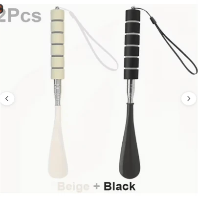 1/2pcs Shoehorn Long Handle, Retractable Shoe Horn With Metal Telescopic Pole And Hanging Rope, Shoe Puller For Most Style Shoe, Ideal For Seniors, Shoe Auxiliary Tool Accessory, Ergonomic And Portable Design, Easy To Carry And Wear, Shoe, Spring Summer Picks, Brides Maid Gifts, Room, Bedroom Decor, Bedroom Decor, Beach, Travel, For Men, For Women, Vacation,Women's Day,Travel Essentials,Wedding Favours,Y2k,Bedroom,Car Accessories Women,Kitchen Deccorbeach,Summer,Vacation,Holiday,Travel Essential,Going Out Tops,Household Items