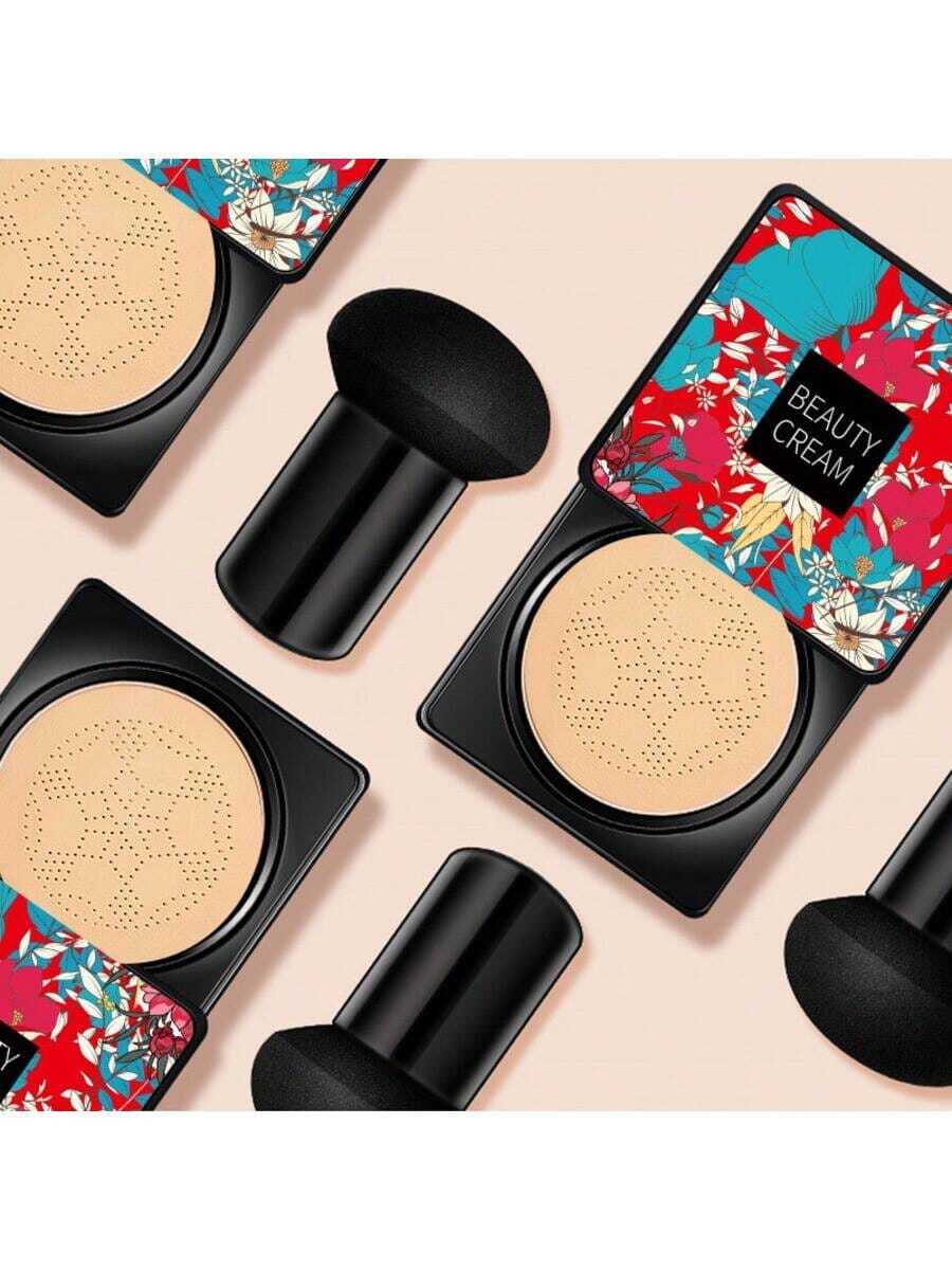 HANRU Long-Lasting Oil Control And Refreshing BB Cream With Mushroom Cushion, Long-Lasting Makeup Solution -  Graduation Birthday Holiday Summer Fall Autumn Y2K Fancy Fashion Women Makeup Cosmetic Party School Campus Trip Festivals Decor Gift - 裸色 - 查看 1