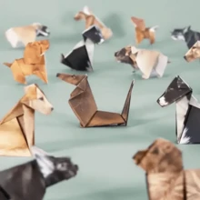 DIY Paper Cat Craft Set - Origami Animal Folding DIY Paper Cat Tool Kit, Cute Cat Origami Paper Art Set, Fun 3D Paper Dog, Cat, Dinosaur Models, Animal Paper Sculpture Craft Kit, Decorative Paper Art Creative Set, DIY Art Gift - Multicolor - View 8