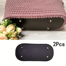 1/2/4pcs Leather Hardware Bag Bottom Accessories, DIY Handmade Weaving Bag Parts
