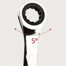 8*10mm Chrome Vanadium Steel Combination Wrench Set - Fixed Head Ratchet Wrench, Mechanical Operation, Non-Adjustable Design | Durable Manual Tool, Suitable For Automotive And Home Repair. Plumbing Tools, Compact Tools, Manual Tool Kit! - Multicolor - View 8