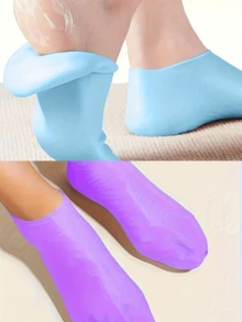 A Pair Of Silicone Moisturizing Foot Socks For Dry, Cracked Feet, Massage Socks, Moisturizing Gel Socks, Pedicure Socks – A Perfect Gift For Mothers, Or A Christmas Present. - Nhiều màu - Xem 1