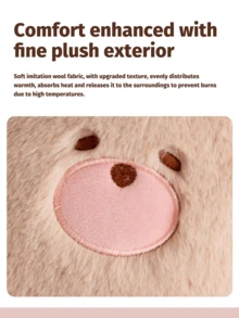 Cartoon Plush Water Filling Hot Water Bottle Cute Thick Warm Handbag Water Filling Hot Water Bag, Women's Valentine's Day, Christmas Gift Birthday Boyfriend Girlfriend