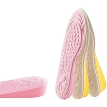 زوج من نعال EVA للنساء، نعل داعم للقوس، نعل زيادة الارتفاع غير مرئي (نعل زيادة الارتفاع، خفيف الوزن، يمكن تقليمه) - 2.5 سم - وردي - مشاهدة 2