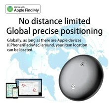 AirTag 替代全球定位器，AirTag 苹果定位器，GPS 全球追踪器，宠物防丢警报器，汽车定位器，远程精准追踪，一键呼叫设备，持久续航，GPS 追踪器，兼容苹果“查找我的设备”功能，适用于老人、宠物、汽车、钥匙、包包的防丢提醒和追踪，仅限 iOS 系统 - 多色-蘋果款 - 查看 3