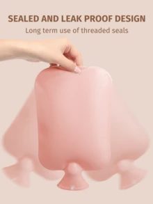 1pack 2000ml Premium Faux Fur Hot Water Bottle For Soothing Pain Relief And Comfort - Ideal For Neck, Back, Shoulder, Legs, And Menstrual Cramps (Due To Different Batches, The Lines And Color May Vary. We Apologize For Any Inconvenience Caused) - Multicolor - View 5