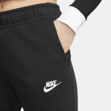 Nike 女款 NSW Club FLC MR 宽版运动裤 FB2728-010 - 黑/灰 - 查看 4