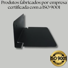 8 Suportes Para Livros Flutuante Organização Prateleira Suspensa Design Invisível Moderno Aço - Preto - Visão 8