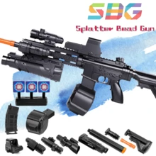 Lanzador de Hidrogel Pistola de Hidrogel Juguetes Armas de Juguete y Accesorios Lanzador de Hidrogel para Hombres y Niños Lanzador de Juguetes Blasters y Juegos de Espuma para Niños al Aire Libre Sin Bolas De gel Hidrogel - Negro - Ver 1