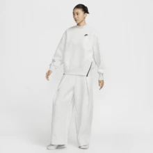 Nike 女款 NSW TCH FLC HR PLT 长裤，FV8053-013 - 黑/灰 - 查看 8