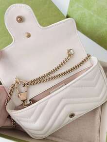 Bolso bandolera mini, compacto y clásico, bolso de hombro en forma de corazón para ir al trabajo, un regalo para mamá, amigos y Halloween - Blanco - Ver 3