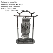 Quebra-cabeça Metálico 3D, Modelo de Montagem DIY, Quebra-cabeça de Fivela de Aço Inoxidável, Modelo de Arquitetura, Sem Necessidade de Cola, Presente de Aniversário, Decoração, Marco