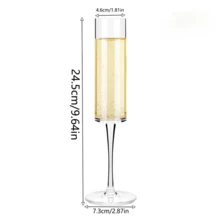 1/2/6 件亚克力香槟杯，5.5 盎司牢不可破的高脚杯可重复使用的香槟敬酒杯，透明香槟杯，优雅的塑料马提尼杯 - 非常适合鸡尾酒、香槟和甜点 - 可重复使用，慕斯杯， - 彩色 - 查看 11