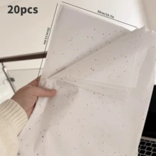 50张礼品包装纸，小闪光图案包装纸，大号包装纸，节日装饰包装纸，星空主题高端包装纸，DIY手工包装纸，花束包装纸，适用于情人节、婚礼、生日、派对装饰包装。 - 彩色 - 查看 9