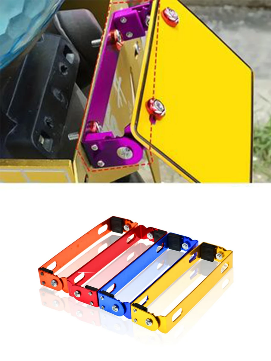 1pc Motorcycle Universal Accessory, Easy To Install License Plate Bracket For Moped, Electric Bike - A - View 1
