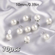 3/10颗珍珠纽扣，免缝珍珠胸针，无需工具即可拆卸和重复使用，适用于女士雪纺衬衫、上衣、连衣裙、毛衣和披肩。 - 彩色 - 查看 20