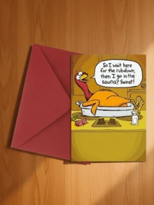 1pc Funny Turkey Thanksgiving Card (With Envelope) - Suitable For Friends, Family, And Colleagues - Unique Birthday Gift Idea - Style 1 - View 12