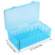This Sewing Thread Box With 42 Compartments Holds 58 Different Types Of Thread. It Is A Portable And Transparent Storage Box, Ideal For Embroidery And Patchwork, With Dimensions Of 23.5 X 13.5 X 6.4 Cm. - 透明 - 查看 5