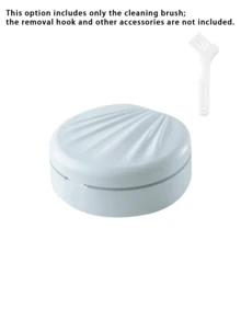 1pc Portable Denture Storage Case With Mirror - Dual-Layer Plastic Material, Suitable For Invisible Braces, Dentures, Orthodontic Appliances, Denture Soaking Box, Retainers, Convenient For Travel Cleaning, Includes Cleaning Brush. - Multicolor - View 12