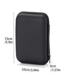 Portable Digital Camera Case(Box Only), Compact Design, Waterproof Material, Perfect For Outdoor Photography Enthusiasts And Travelers, Charger Bag, Office Essential Digital Bag, Cable Camera Bag, Electronic Data Cable Organizer, Storage Power Bank Cover, Wallet Travel Camera Bag, Waterproof Lightweight Large Capacity Portable Accessory 2026 New Year,Valentine's Day Gift For Men And Women - Black - View 14