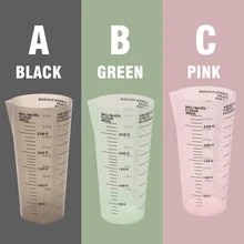 1pc Milk Tea Measuring Cup Tool, Milk Scale Cup With Handle, Plastic Measuring Cup - White - View 8