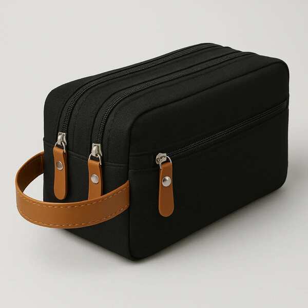 Necessaire Organizadora Unissex Bolsa de Mão Reforçada Espaçosa Ideal para Trabalho Estojo Viagem e Uso Diário