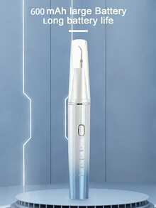 1个可充电式牙菌斑去除器，用于去除牙齿上的污渍、牙垢、牙菌斑和牙结石，牙科工具，可调节模式，2个替换清洁头 - 彩色 - 查看 4