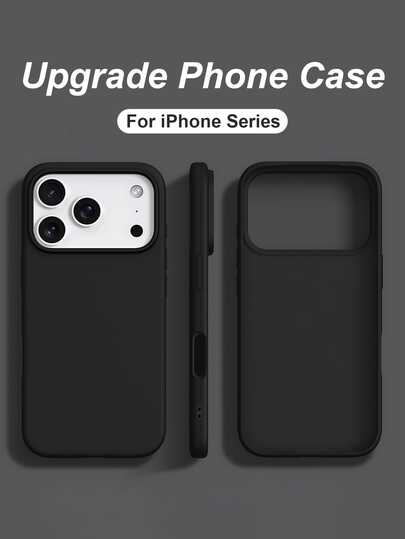 New Luxury TPU Silicone Case Compatible With For IPhone 17Pro Max 17 16 Pro Max 15 14 13 12 Pro Series Shockproof Fashion Soft Phone Protection Accessory