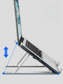 10档可调节可折叠笔记本电脑支架，适用于所有笔记本电脑，可爱造型，适合万圣节、圣诞节、情人节、感恩节等节日，电脑配件，日常必备，也适合上学、旅行、情侣、购物、咖啡馆等场合，生日礼物，是年轻女性和女孩的理想之选。 - 彩色 - 查看 11