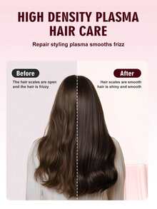 Wireless Curling Comb, Electric Curling Comb, Type-C Charging, Fast Heating, 4 Adjustable Temperatures, Suitable For People With Different Hair Types. One Comb Is Smooth Hair With Fluffy Roots, Ceramic Keratin Coating Repairs Damaged Hair, Anti Heat Comb Teeth Shape, Small And Portable Home Travel Wireless Curling Comb 2600mAh - 彩色 - 查看 5