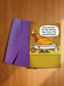 1pc Funny Turkey Thanksgiving Card (With Envelope) - Suitable For Friends, Family, And Colleagues - Unique Birthday Gift Idea - Style 1 - View 10