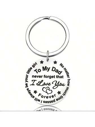 1pc Father's Day Gift, Daddy Birthday Gift, Keychain For Daughter To Give To Dad, Christmas, Thanksgiving Gift