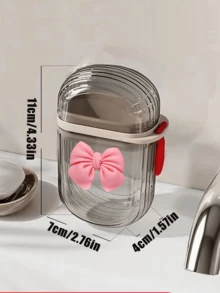 牙刷皂盒收纳盒，家用漱口水牙刷杯，浴室收纳整理盒，台面牙刷架，时尚现代浴室配件，适用于公用浴室和家庭空间，也可用于收纳化妆刷、化妆品、涂抹器、剃须刀，是旅行、徒步、登山必备品，也是生日礼物的好选择。 - 彩色 - 查看 8