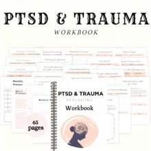 Adult PTSD And Trauma Handbook: Includes Planning Templates, CBT Exercises, And A Self-Journal, Suitable For OCD And Complex PTSD-A Dateless Mental Health Planning Guide. - Multicolor - View 6