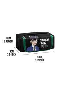Hộp đựng bút chì "Shinichi Kudo" lấy cảm hứng từ truyện tranh Conan, dung tích lớn đựng bút mực, bút chì và đồ dùng học tập, chất liệu bền có khóa kéo, thiết kế nhân vật Shinichi Kudo, hoàn hảo cho học sinh và người hâm mộ, tuyệt vời cho trường học, văn phòng và sử dụng hàng ngày, quà tặng độc đáo cho những người đam mê truyện tranh và người yêu thích văn phòng phẩm - màu xanh lá - Xem 4