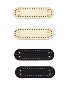 5.1英寸 x 3.1英寸 PU皮革椭圆形包底垫，透气提手，适合DIY包袋配件，轻便易携，适合日常使用 - 彩色 - 查看 25