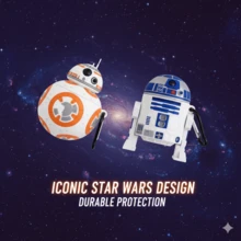 Star Wars Robot Bluetooth Wireless Earphone Protective Case, Suitable For 2nd Generation, 1st/2nd Generation Universal Bluetooth Earphones, Creative 3D Silicone Material