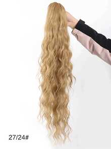 Claw Ponytail Extensions Hair Black Color 26-28 Inch Long Water Wave Hair Heat Resistant Fiber Synthetic Hairpiece For Women Girls Party Daily Use Causal Hair Accessories Women Claw Clips Elegant Hair Clips Beauty Hair Claws Fashion Hair Clutch Elegant Hair Jaw Clip - Nhiều màu - Xem 22