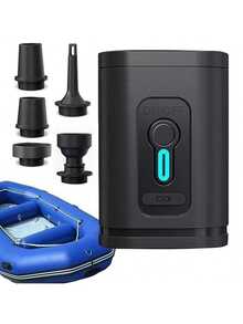 RAF Portable Vacuum Air Pump, Dual-Use Inflation And Deflation. Suitable For Airbeds, Mattresses, Air Cushions, Boats And Swim Rings. Also Functions As A Vacuum Pump For Storage Bags And Clothing. Ideal Camping Essential. Spring/Summer Special Offer! - Multicolor - View 3